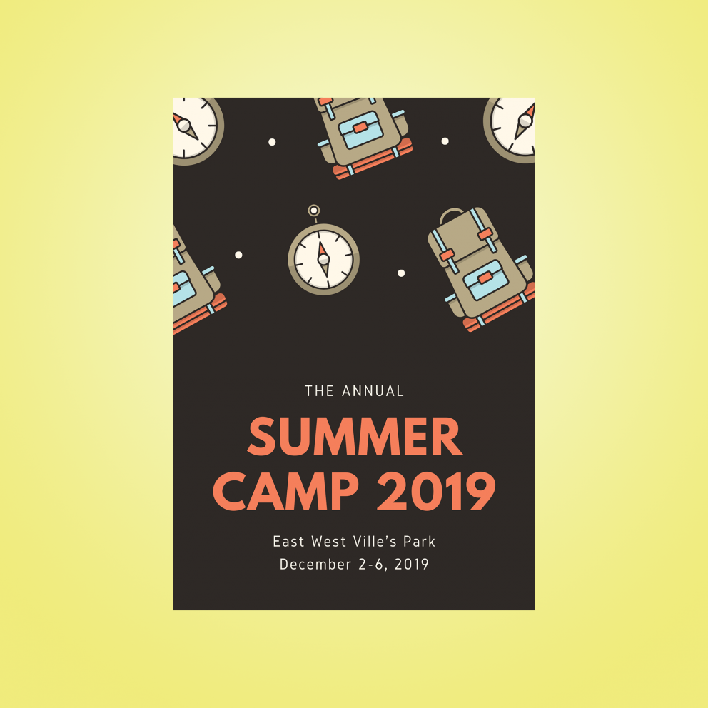 summer camp brochure template