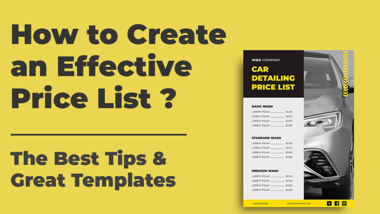 How to Create an Effective Price List? The Best Tips & Great Templates
