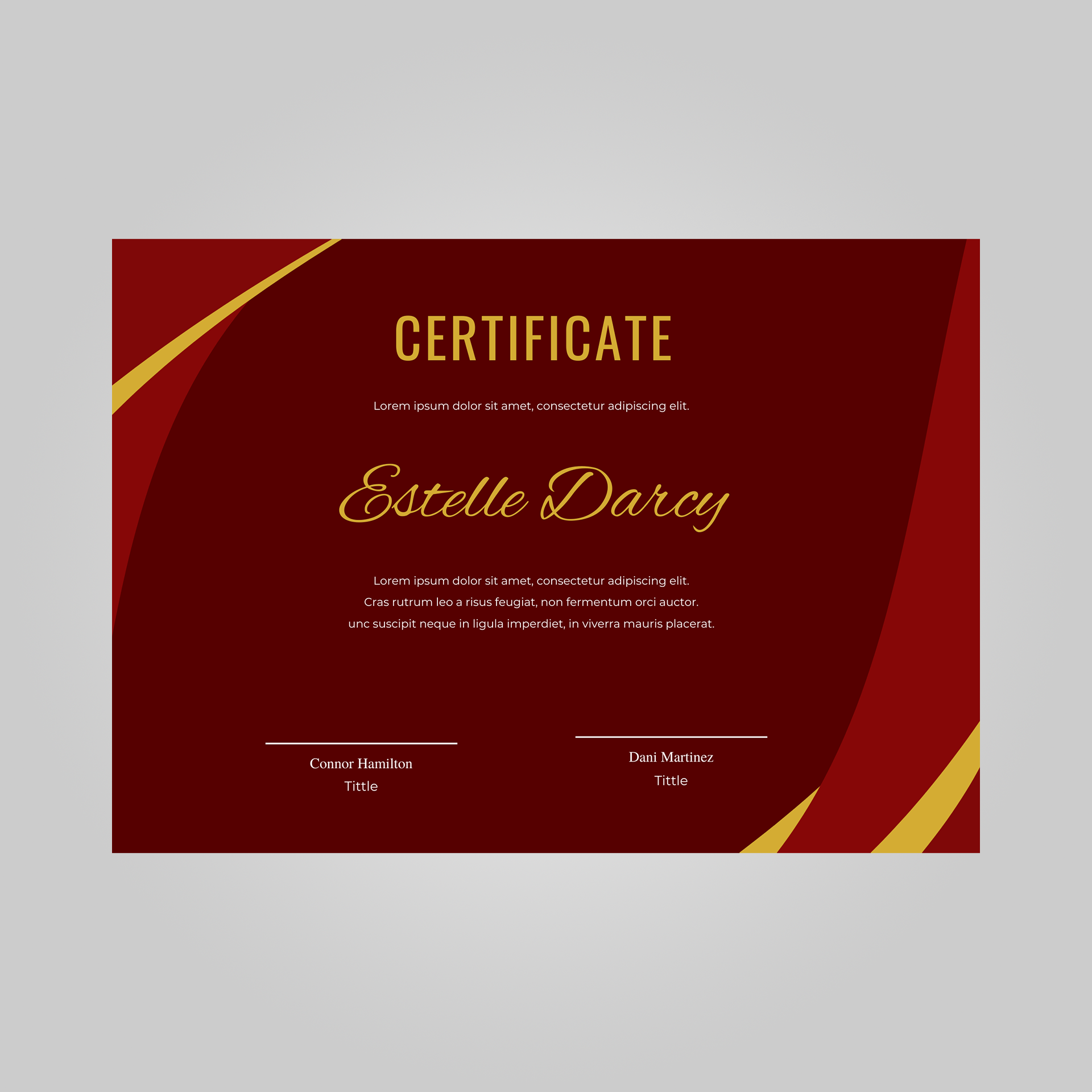 elegant traditional certificate template