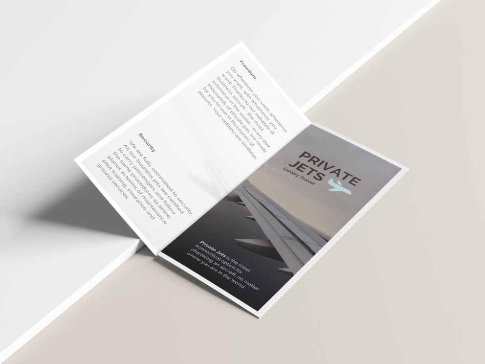 trifold jet template