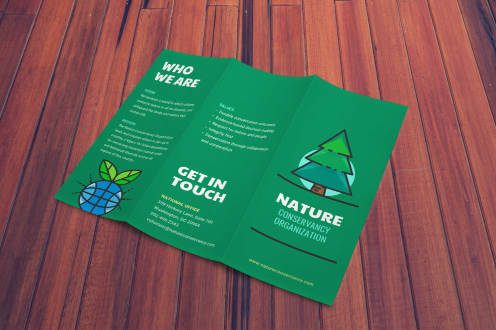 natural green brochure
